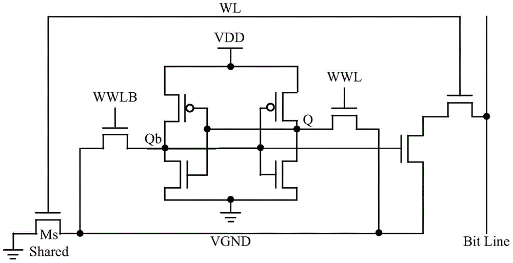 SRAM (Static Random Access Memory) storage unit, SRAM circuit and reading and writing method thereof