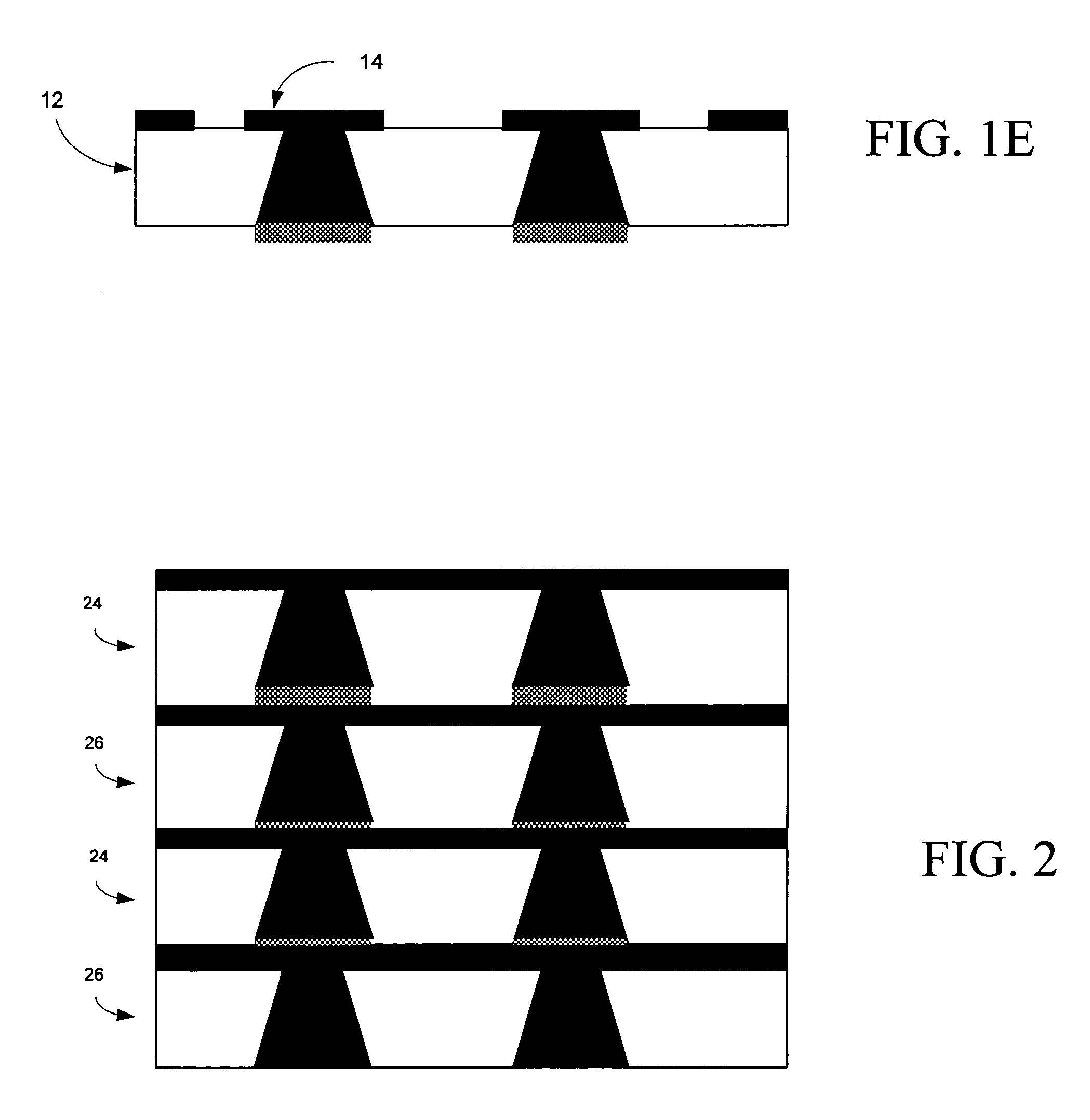 Methods for fabricating three-dimensional all organic interconnect structures