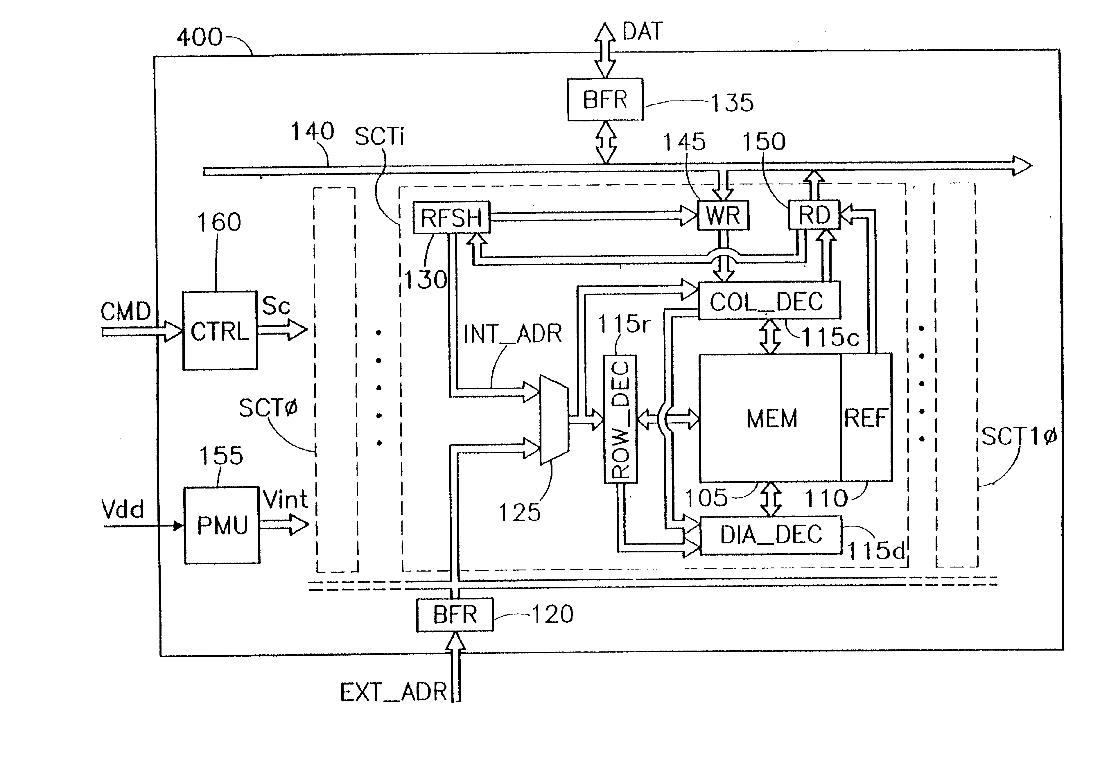 Method of refreshing an electrically erasable and programmable non-volatile memory