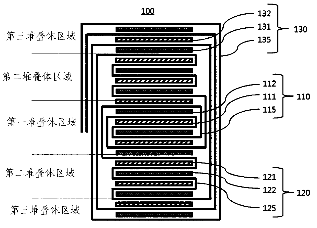 2 stack type jelly roll for secondary battery and battery cell having the same and battery pack having the same and making method of the same