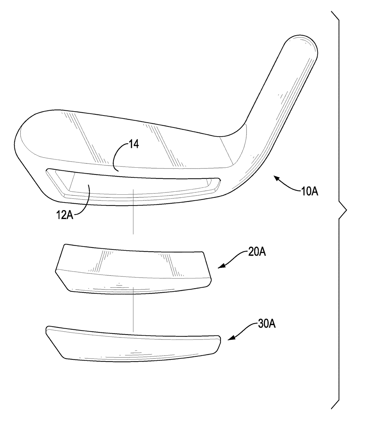 Composite material integrally forged iron head of a golf club