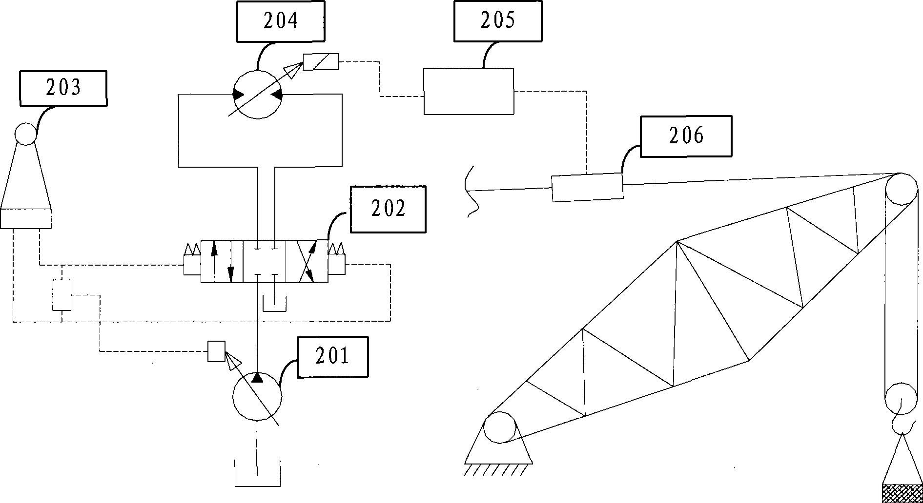 Crane lifting speed control method and device