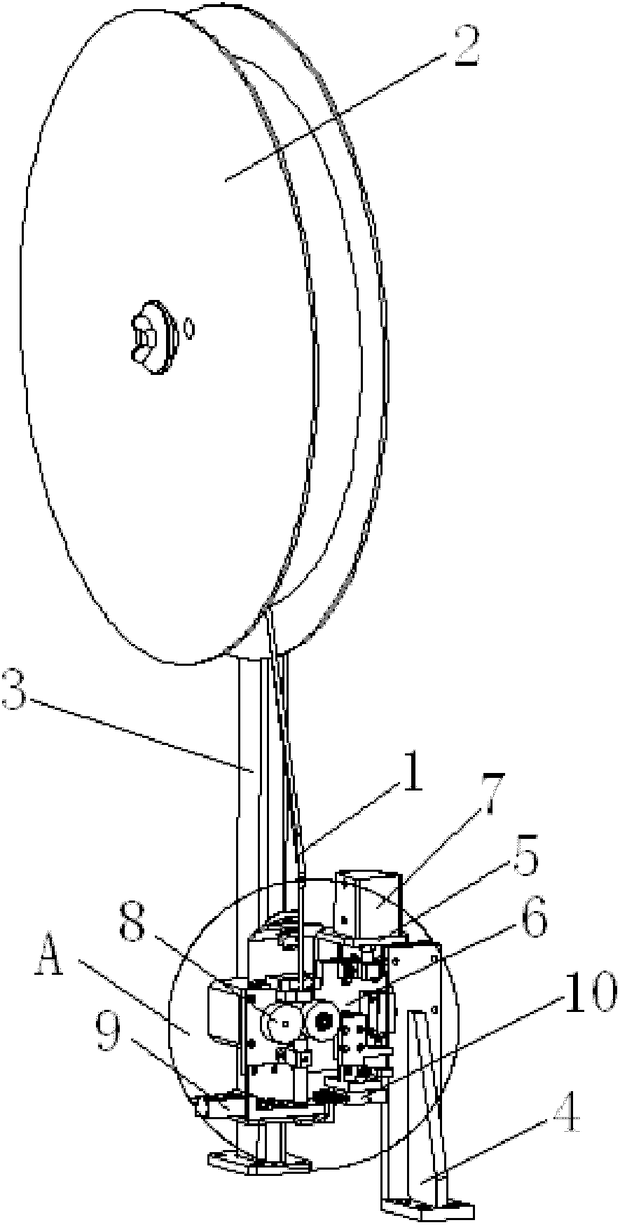 Thermoplastic tube mounting mechanism for automatic buzzer assembly line