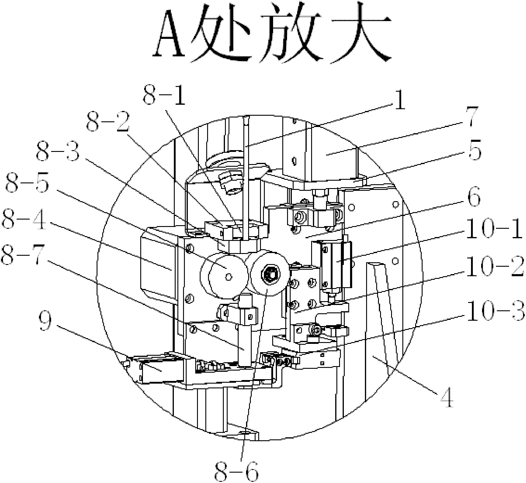 Thermoplastic tube mounting mechanism for automatic buzzer assembly line