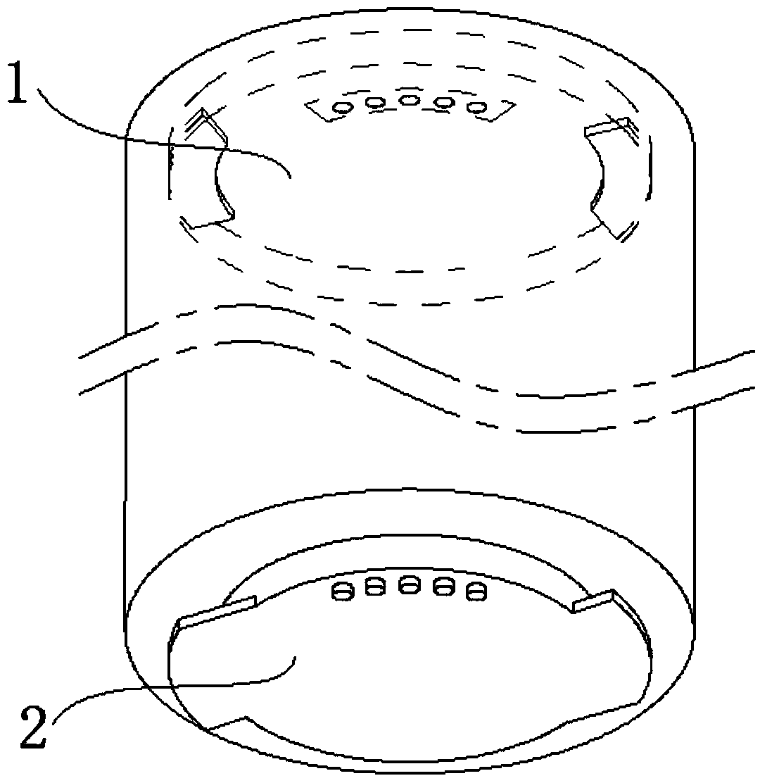 Rotary-fastening power connection structure