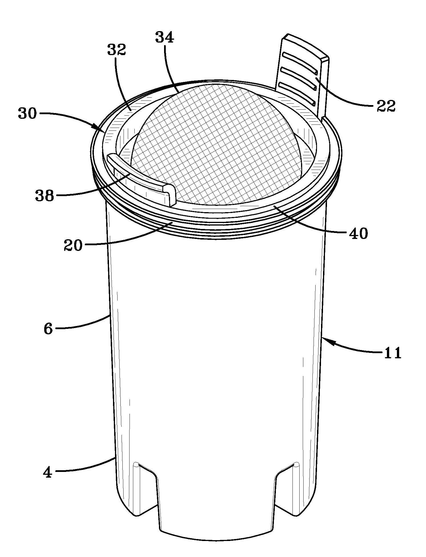 Reusable filter cartridge