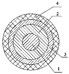 Low-attenuation high temperature resistance optical fiber