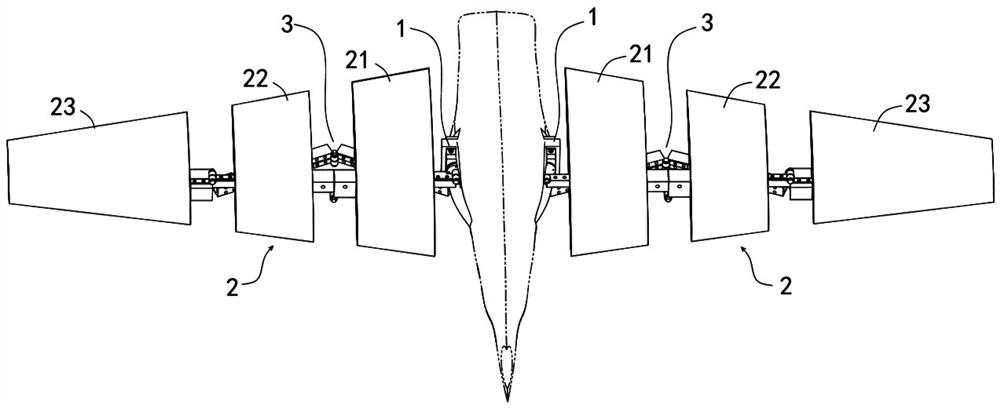 A folding variant wing and aircraft driven by sarrus structure