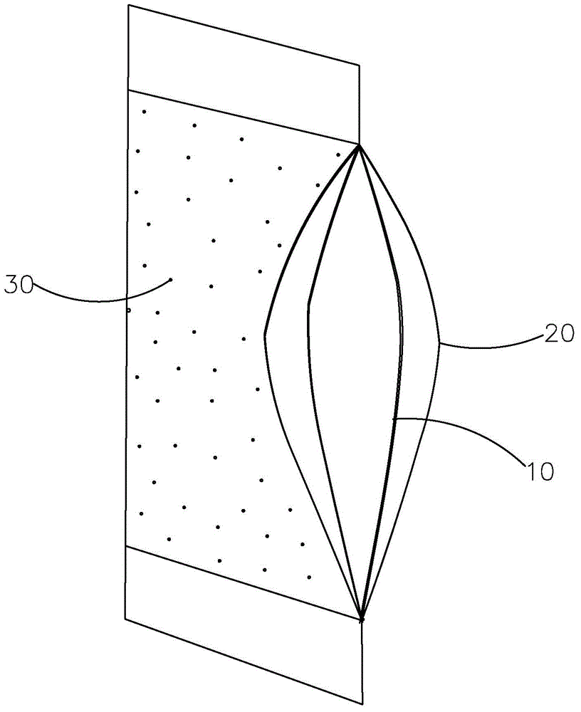 Food antistaling agent with double absorbing function