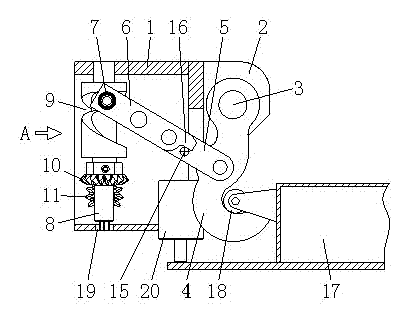 Locking method for vehicle-mounted battery box and locking device used in locking method