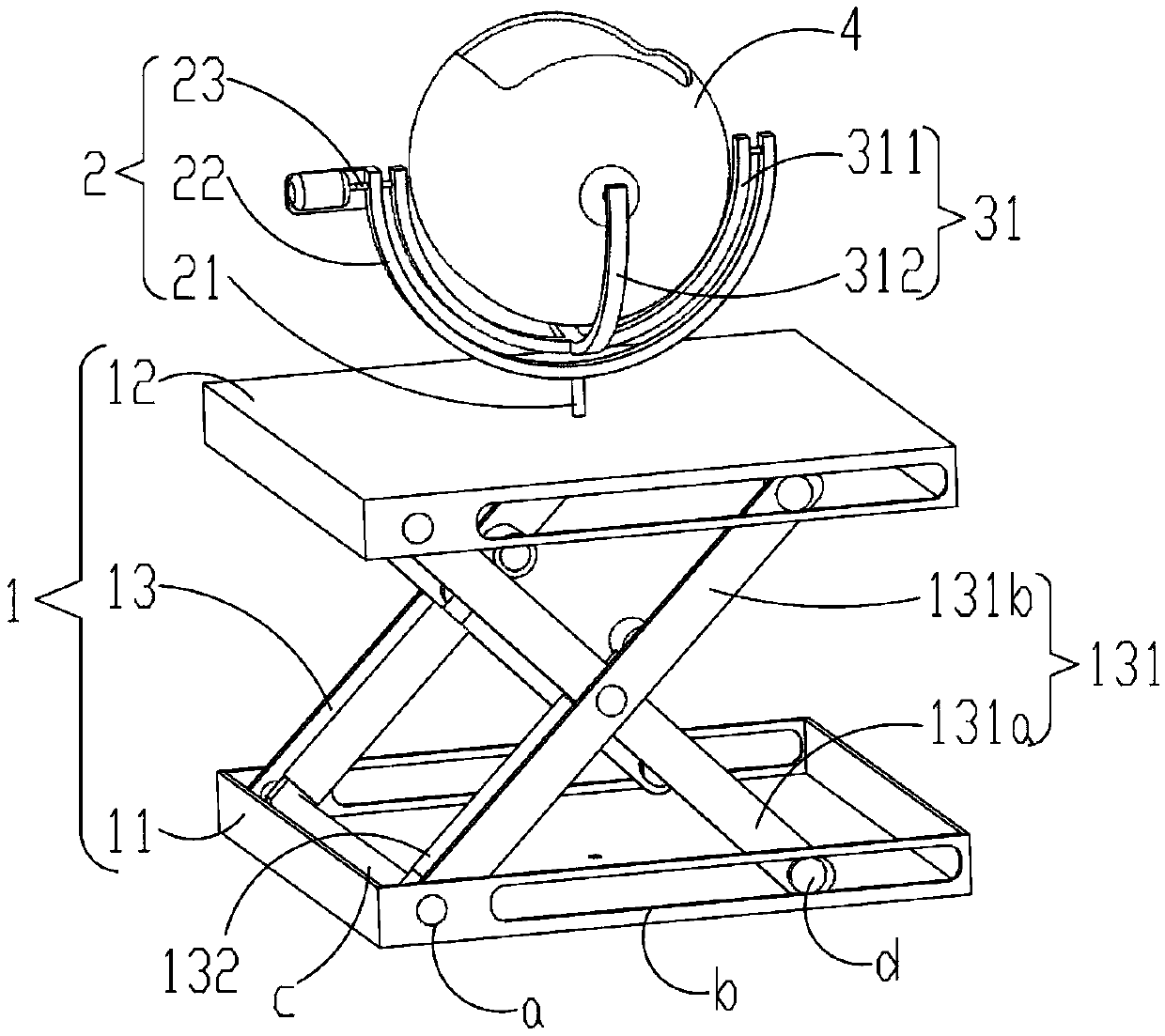 Actuating mechanism for flight simulator