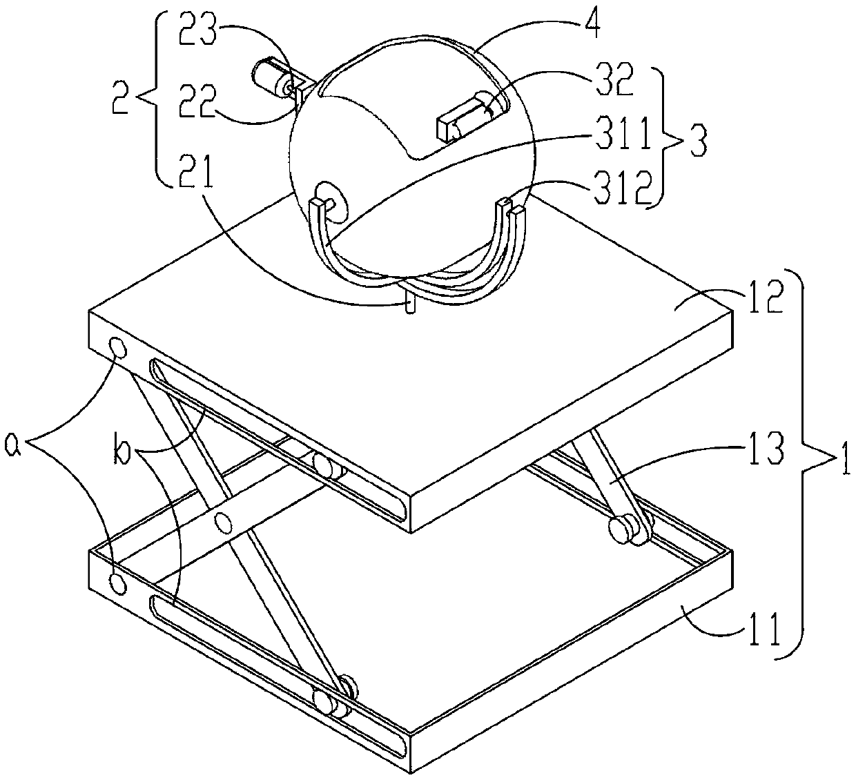 Actuating mechanism for flight simulator