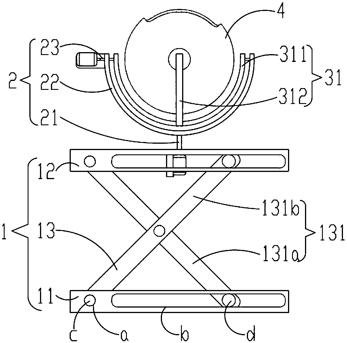 Actuating mechanism for flight simulator