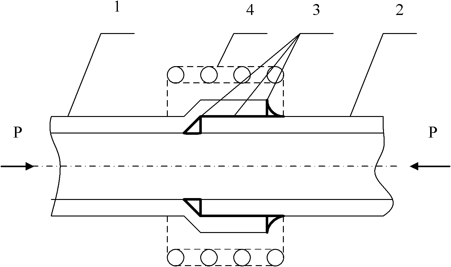 Dissimilar metal connection method for copper-aluminum pipe