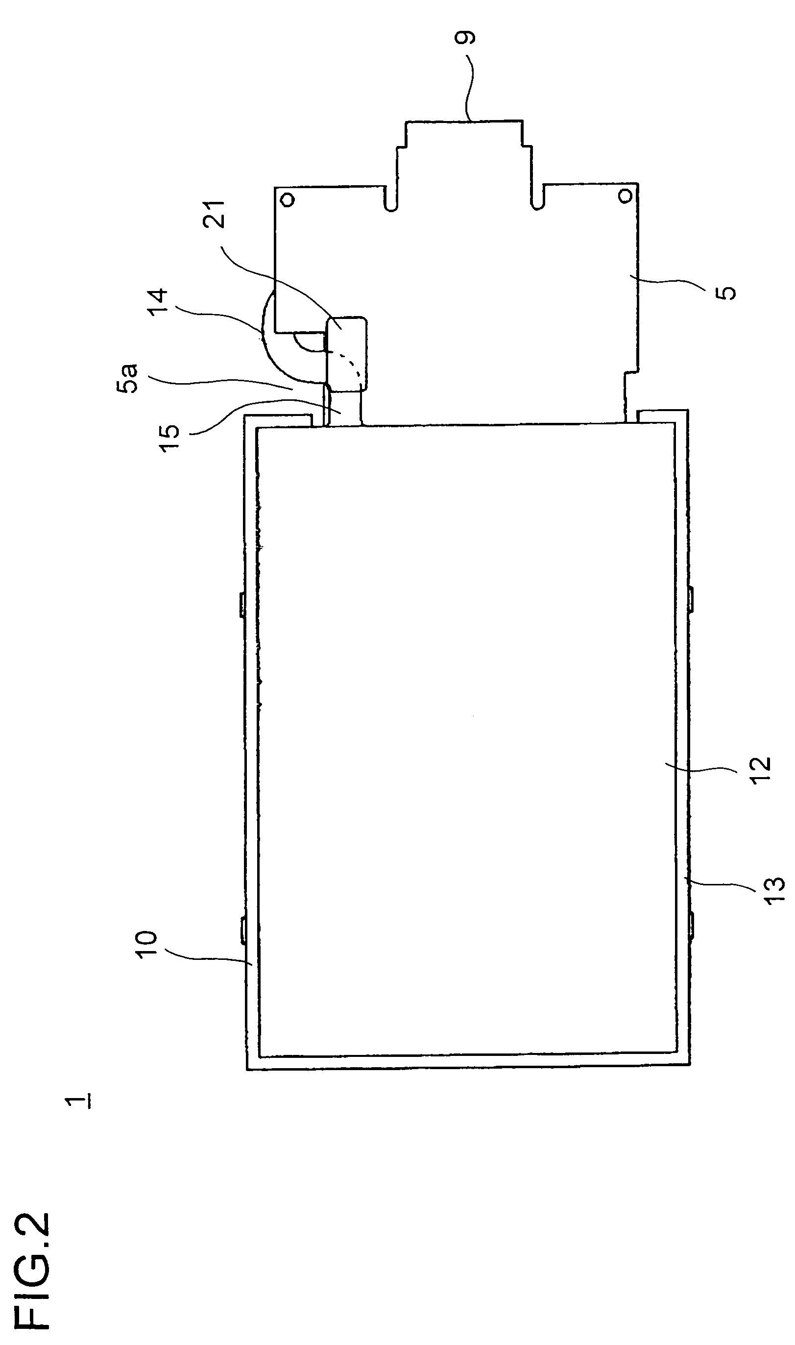 Connecting device of a flexible printed circuit board