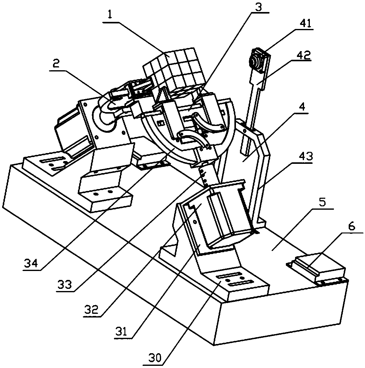 Magic cube solving robot of two-arm and two-finger structure