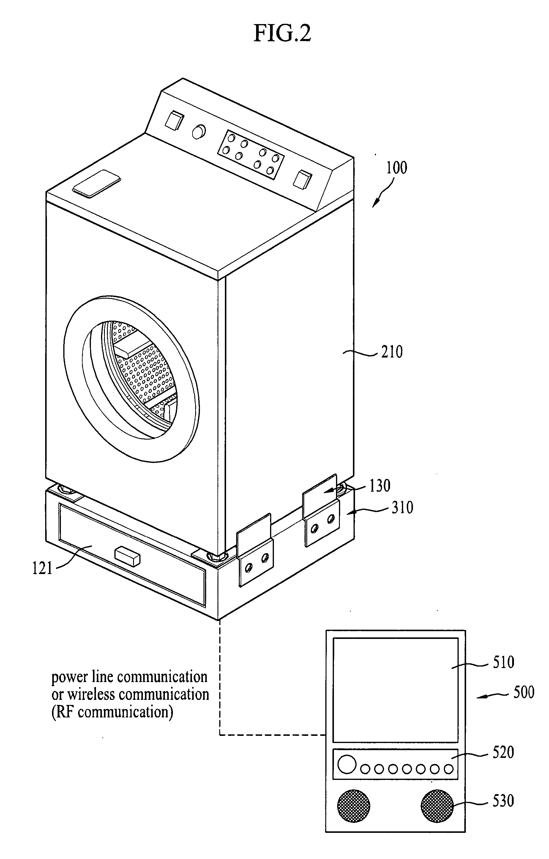 Multiple laundry treating machine