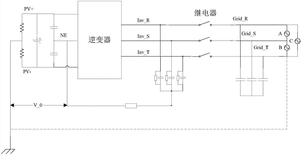 Detection method and device of inverter grid-connected alternating-current relay