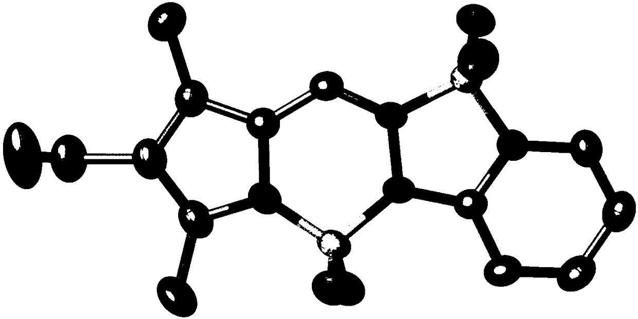 Pyrrolidine double-fluorine-boron strong fluorescent dye and preparation method and application thereof