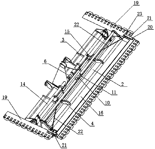 Paddy field high-stubble double-shaft slurry-stirring stubble-burying grader