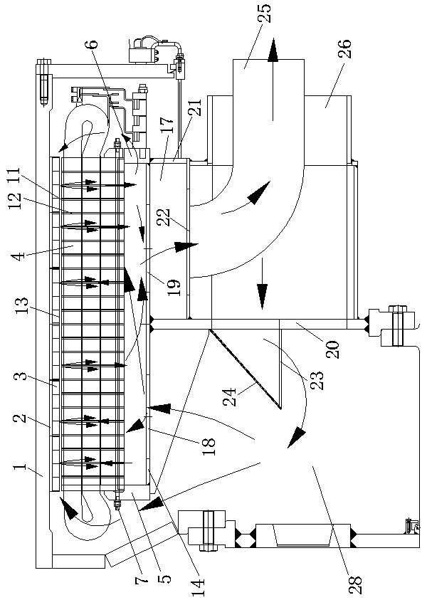 Method for reducing circumferential temperature difference between motor coil and iron core