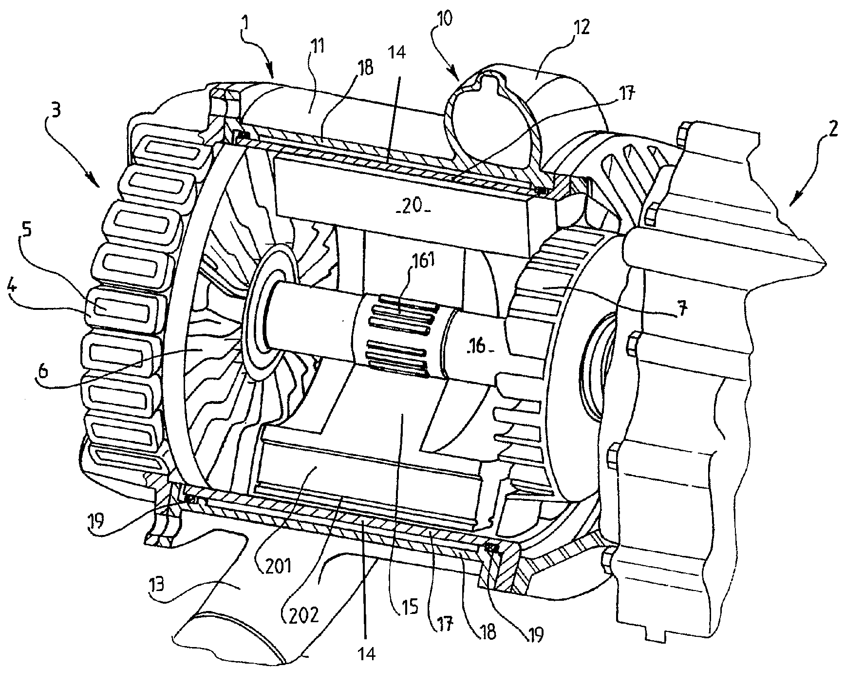 Water Jacket for a Rotary Machine and Rotary Machine Comprising Same