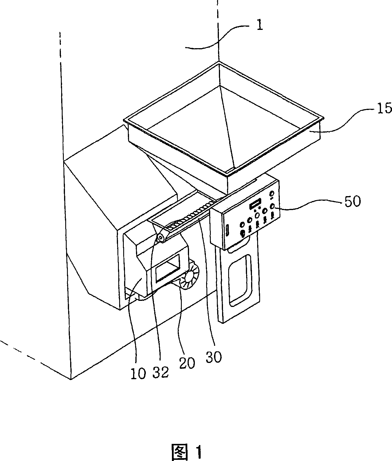 Burning device for grain drier