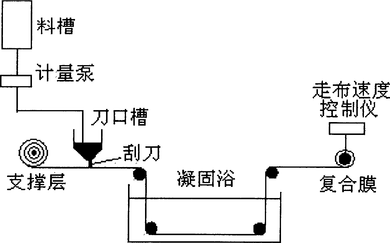 Process for preparing co-mixed polyethersulfone platform complex film