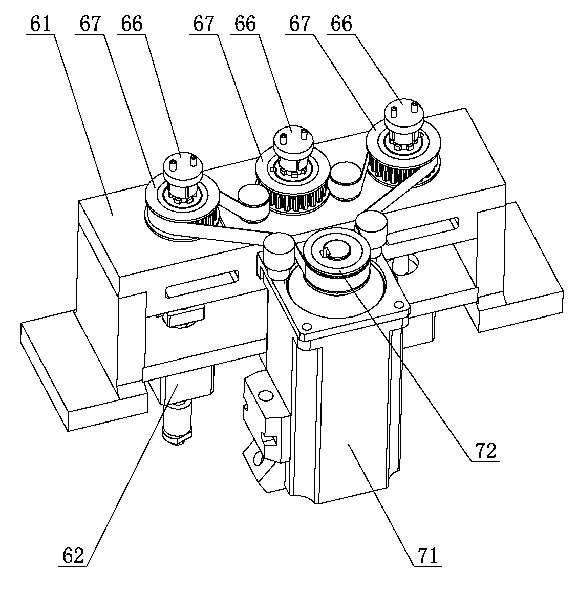 Plug-in machine with plug-in fixing function