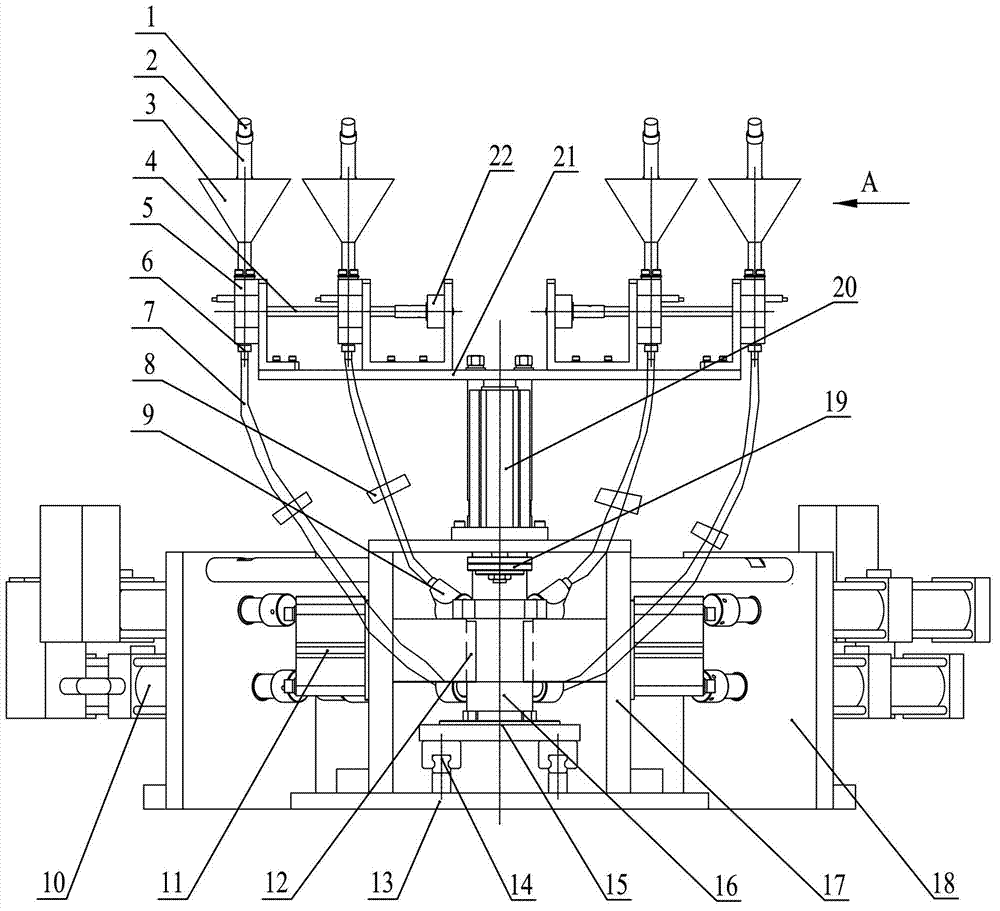 Automatic pressing-filling device for steel balls