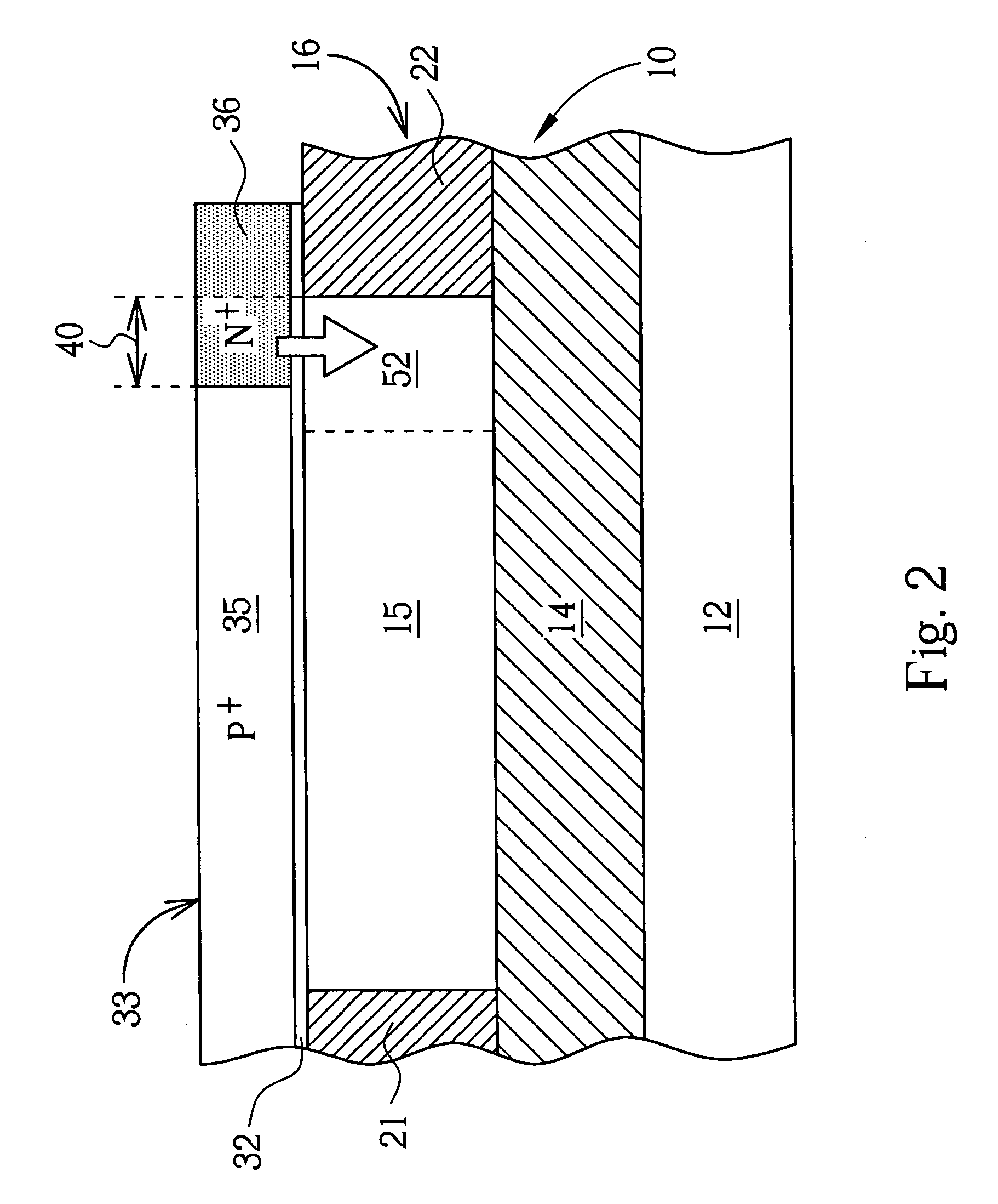 Partially depleted SOI mosfet device