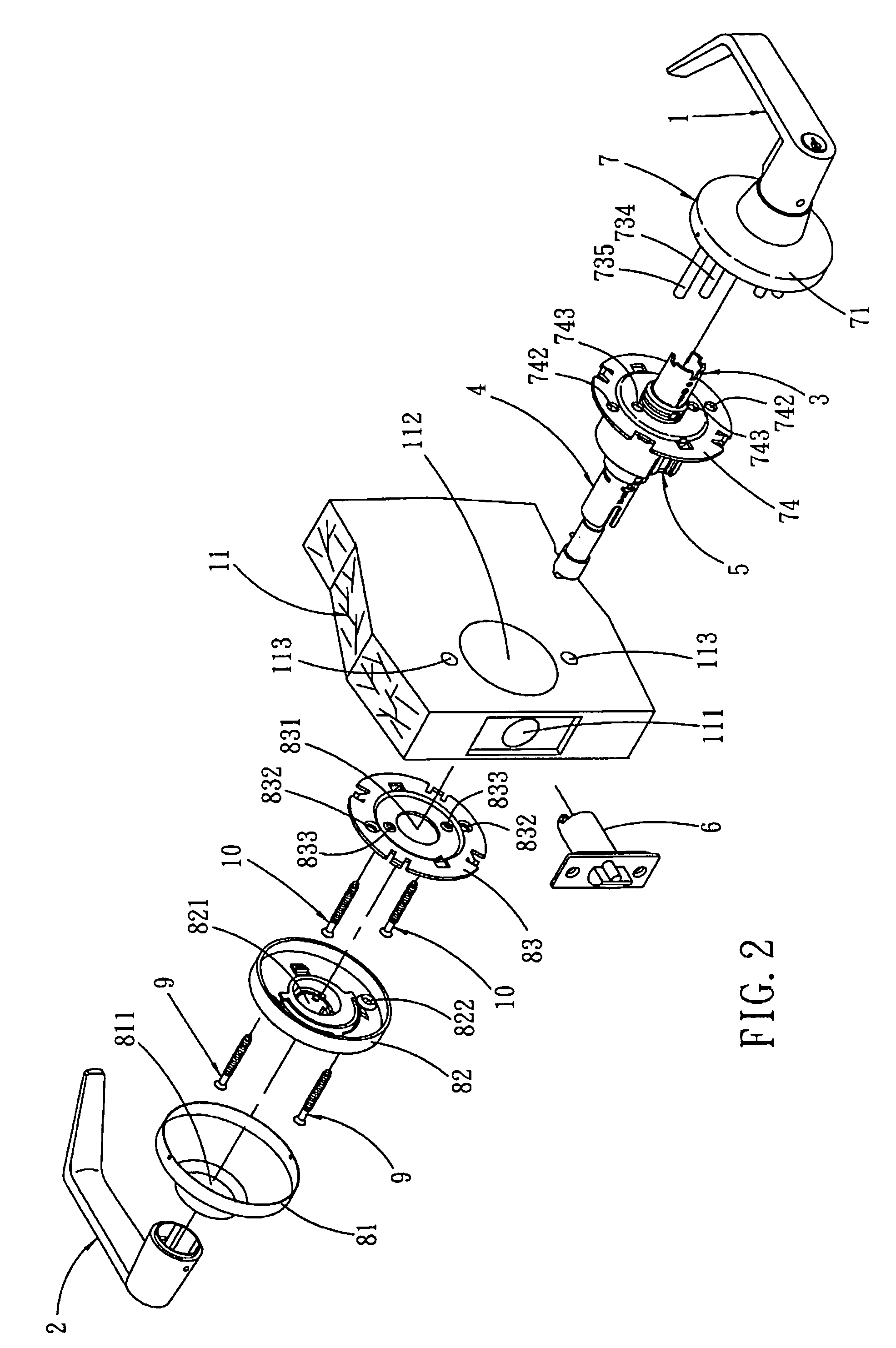 Post-removable construction of a door lock device