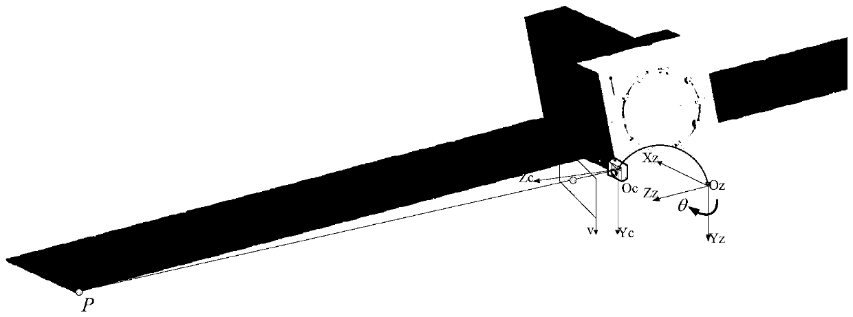 Flexible satellite-borne antenna on-orbit vibration measurement method based on sequence image