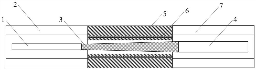 Multi-core optical fiber with gradually-changed core spacing and preparation method of multi-core optical fiber