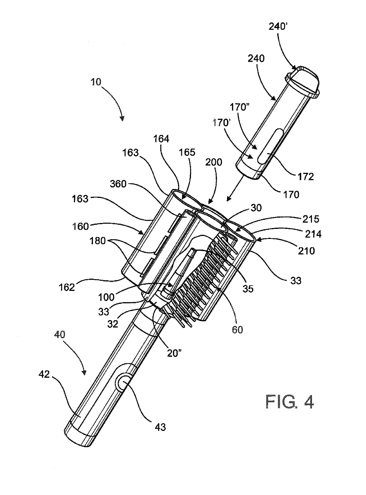 Device, system and method for storing, processing and dispensing hair building material