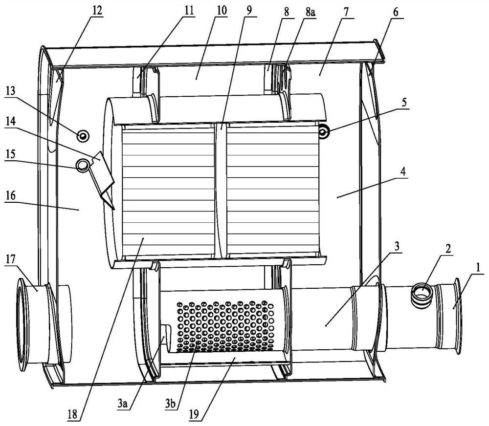 Structure for improving accuracy of box type aftertreatment nitrogen oxide measuring point