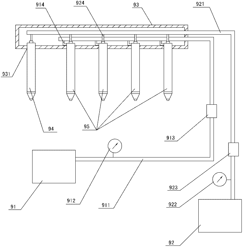 Oil-gas two-phase jet-type lubricating and cooling system