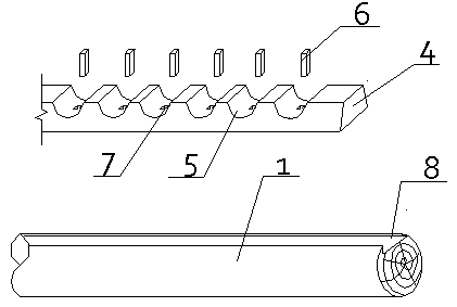 Method for reinforcing and repairing random head setting rafter and purlin nodes of ancient buildings