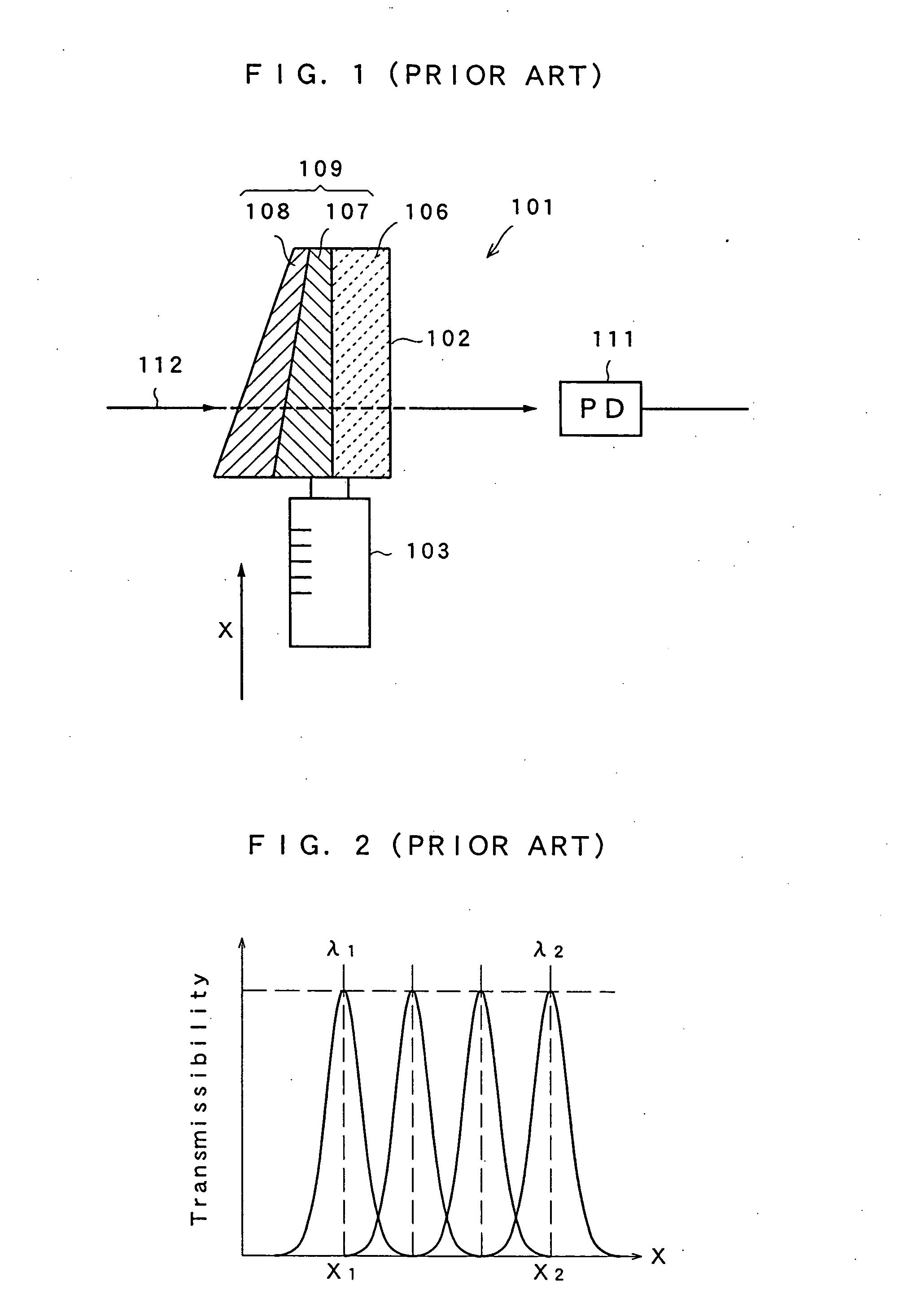 Optical element, optical drop module, optical add-drop module, and tunable light source