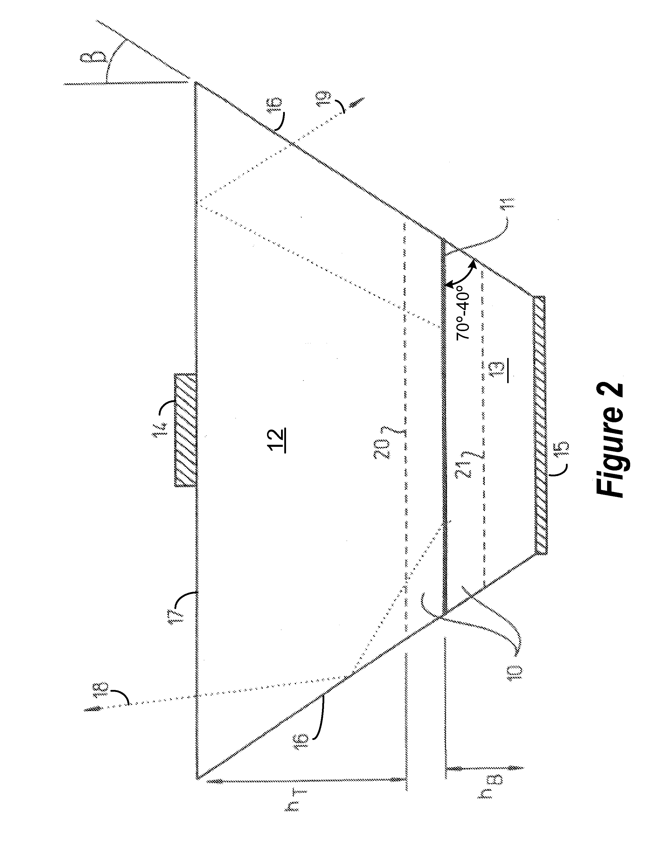 Light extraction from a semiconductor light emitting device via chip shaping