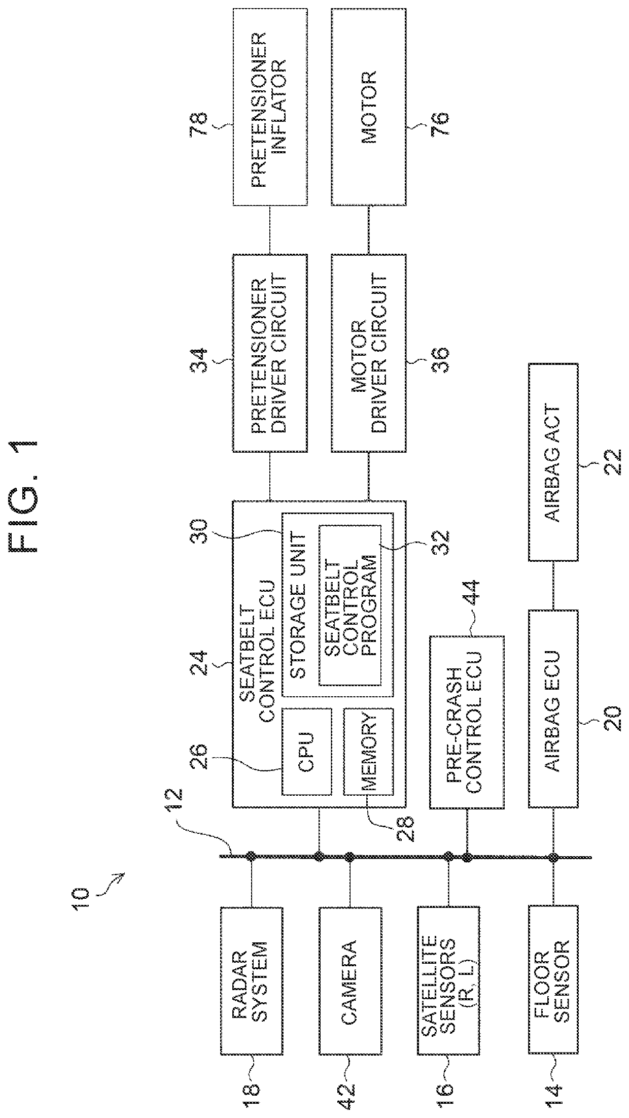 Seatbelt system for vehicle, and control method for seatbelt system