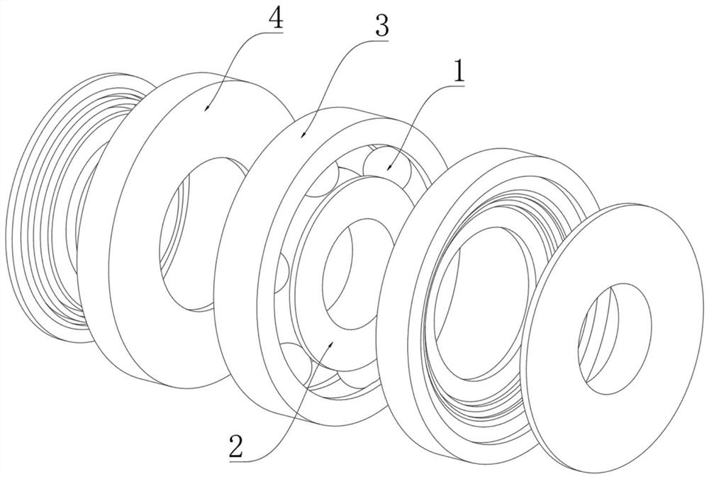 High-sealing bearing for industrial dust collector motor