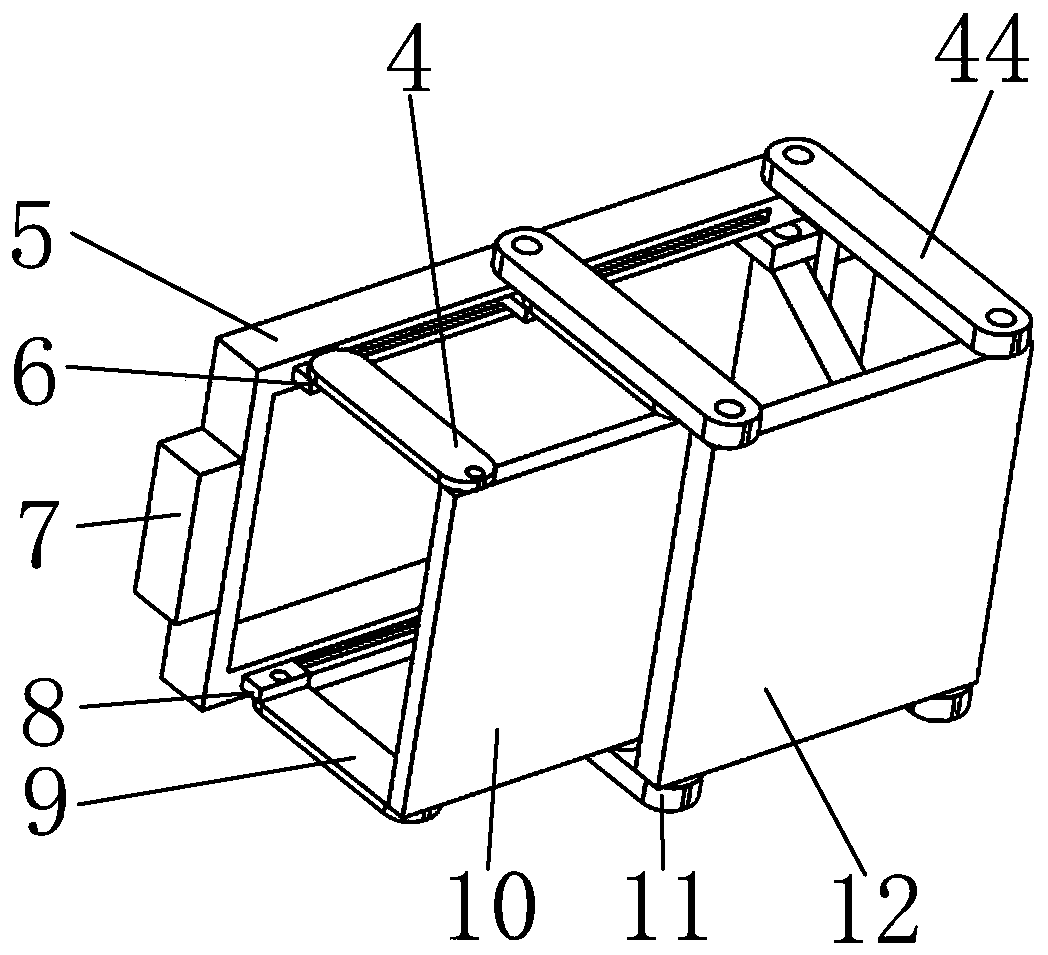 A retractable fire escape device for high-rise buildings