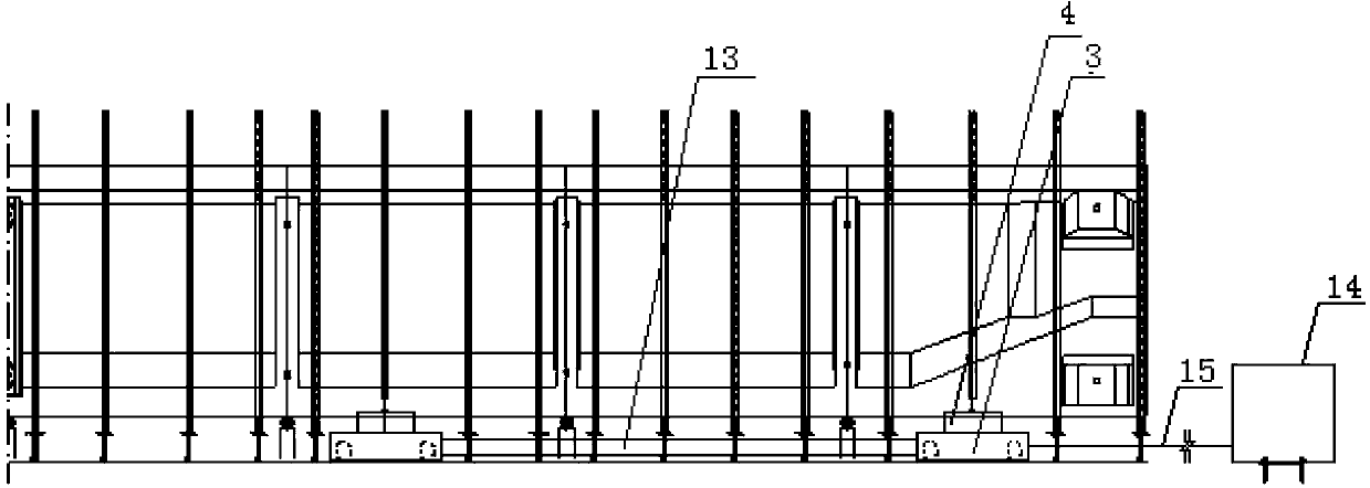 Overall dismantling and longitudinal slipping construction method of T beam formwork