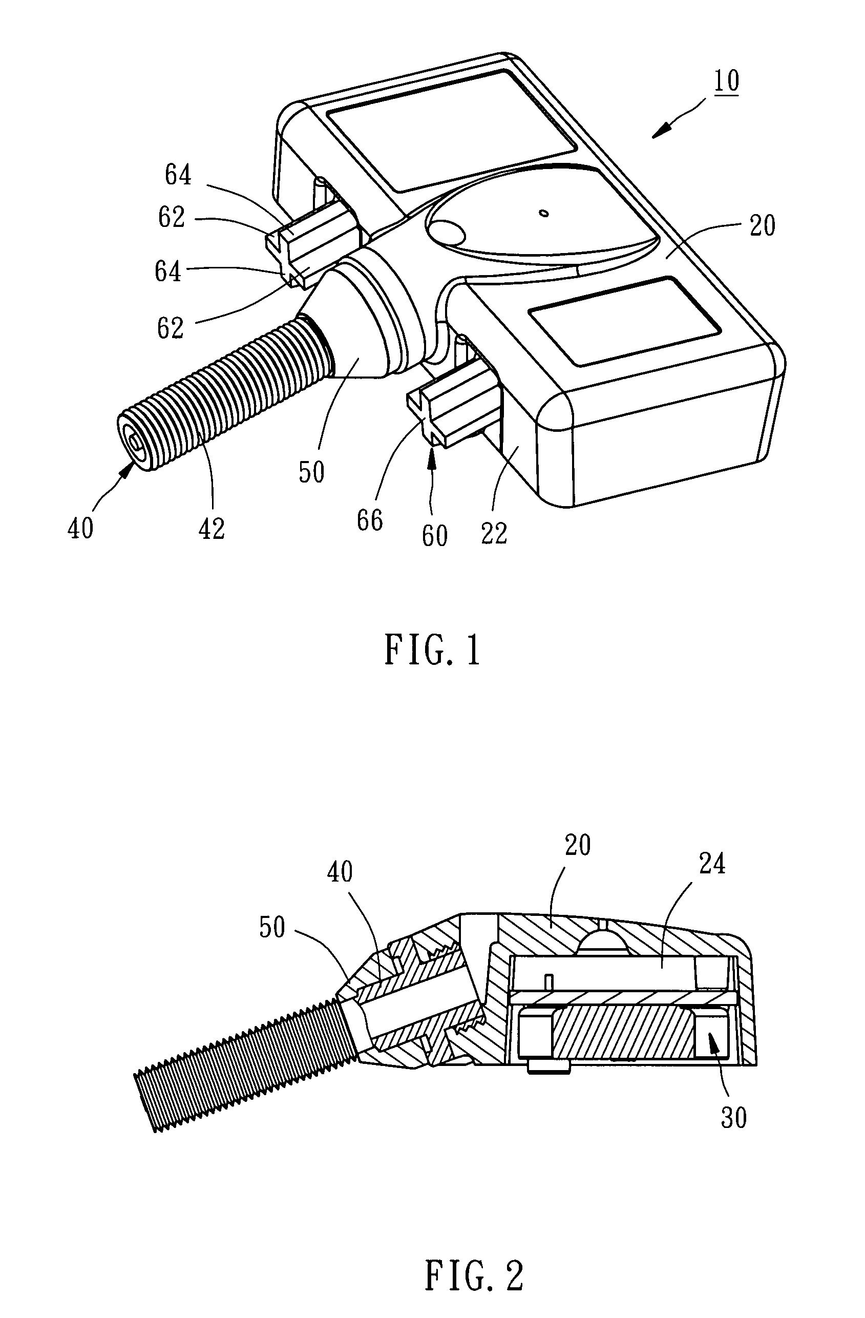 Tire pressure gauge with displacement limiting members