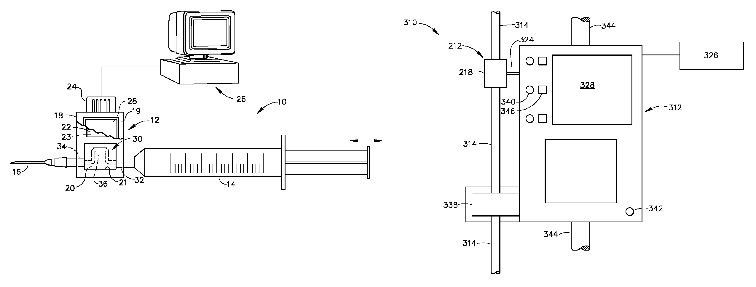 Fluid delivery system and sensing unit therefor