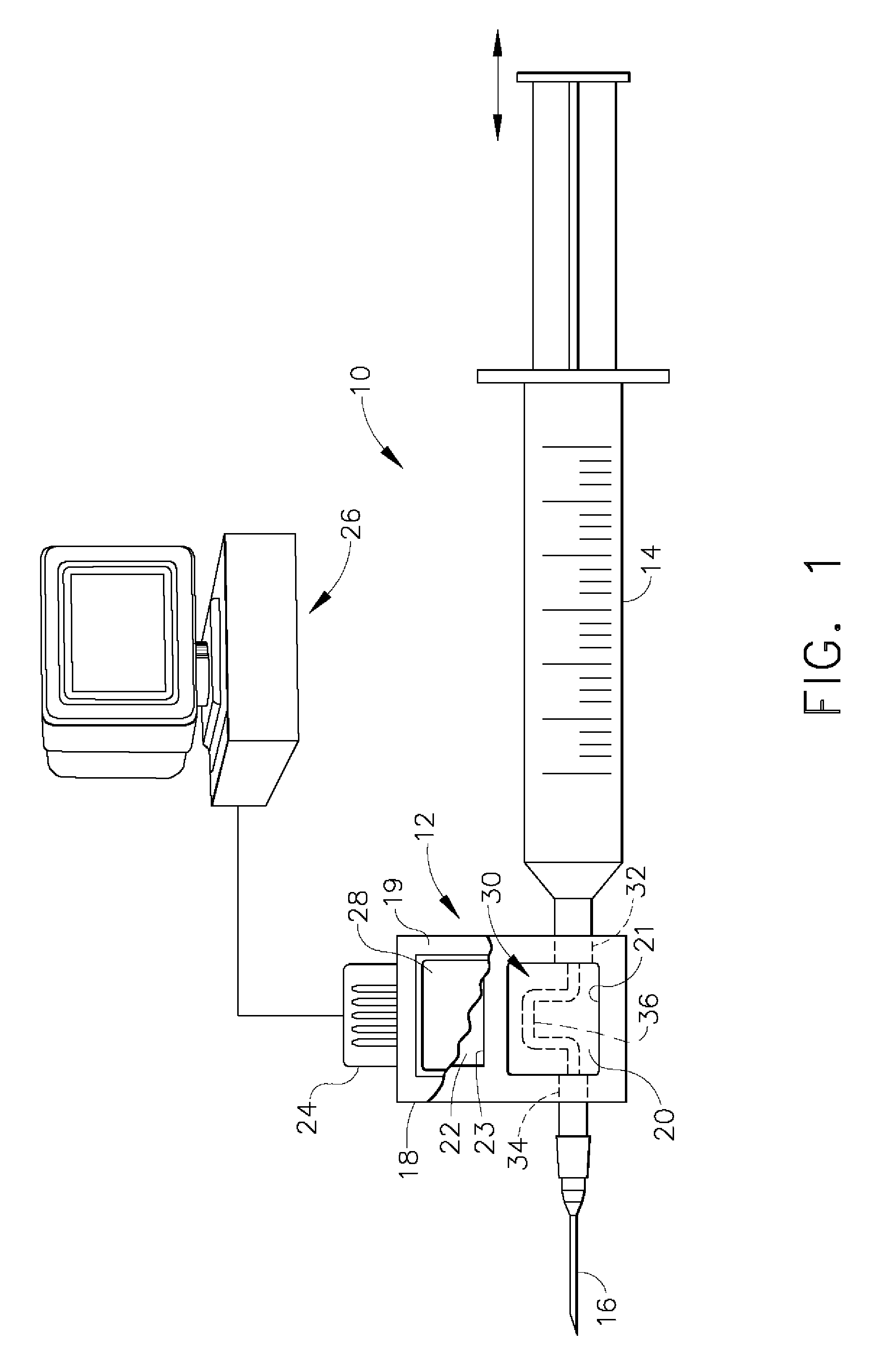 Fluid delivery system and sensing unit therefor