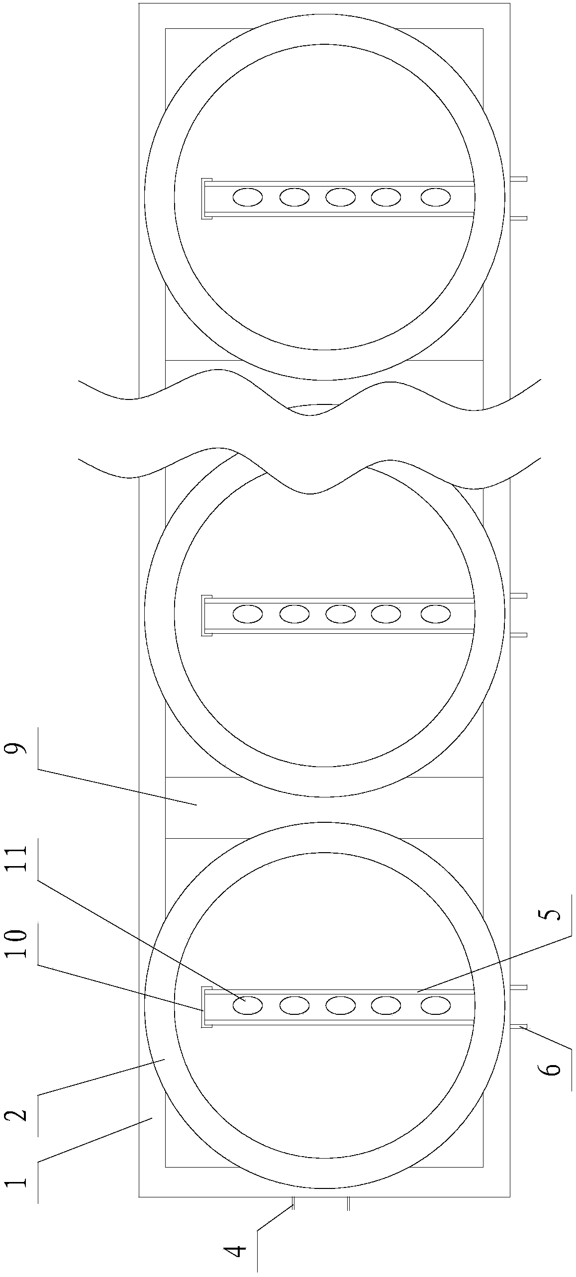 Upwelling cultivation facility of land-based shellfish