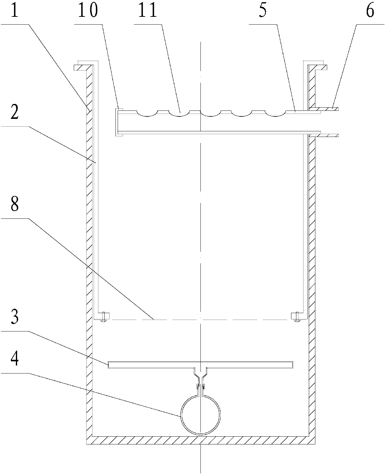 Upwelling cultivation facility of land-based shellfish