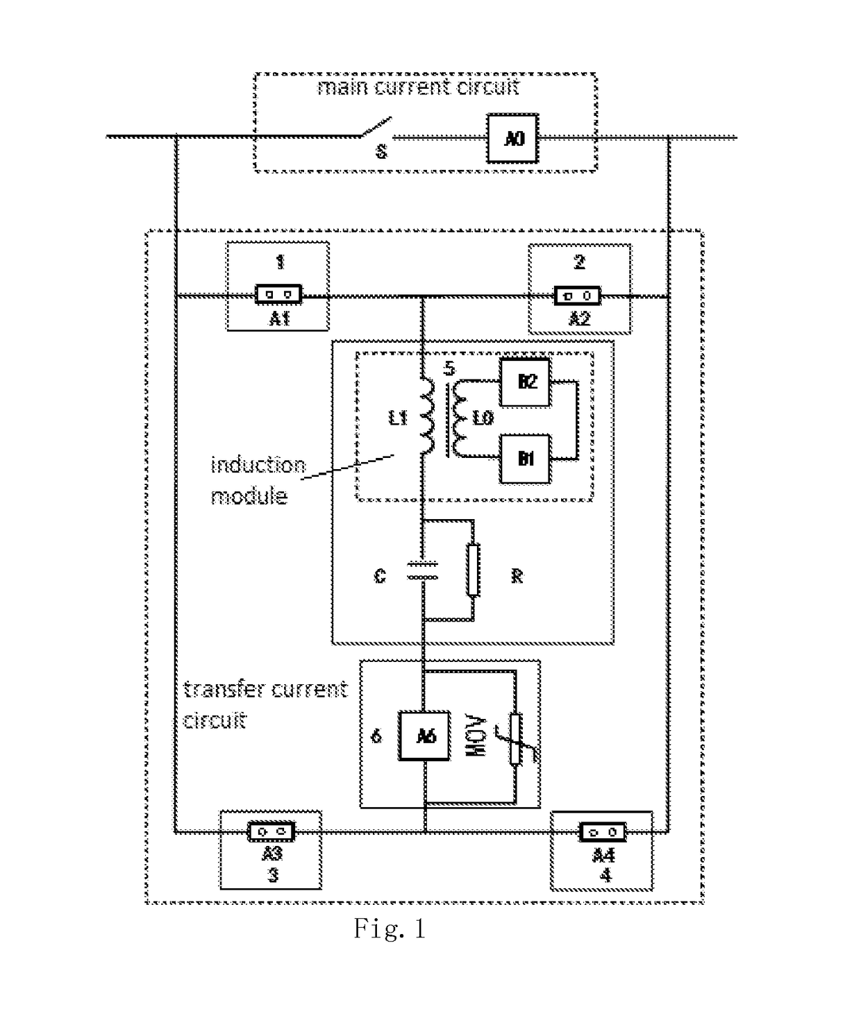 Arc-free DC circuit breaker